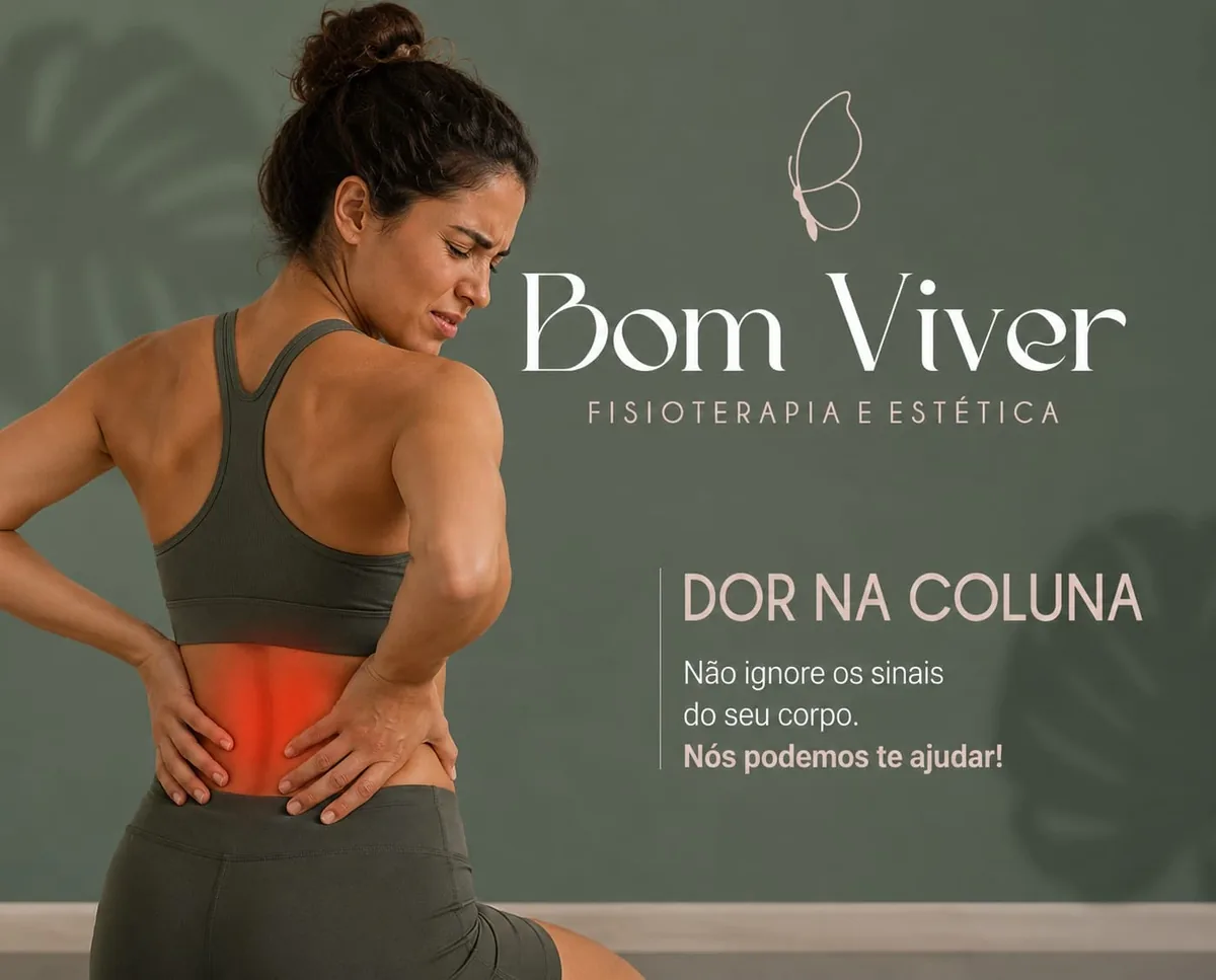 Ilustração sobre dor na coluna e fisioterapia